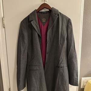 Tommy Hilfiger Women's Wool Coat Dark Academia Ivy League Gothic coat Size 6